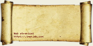 Isak Mančić vizit kartica